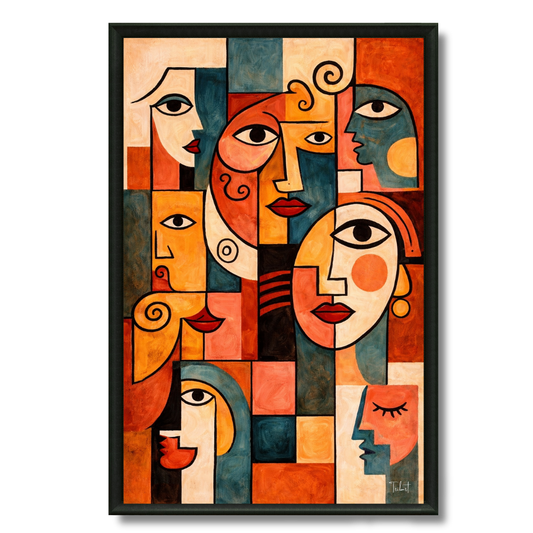 Tableau Sénégal – Masques colorés