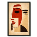 Tableau Sénégal – Géométrie Rouge