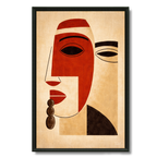 Tableau Sénégal – Géométrie Rouge