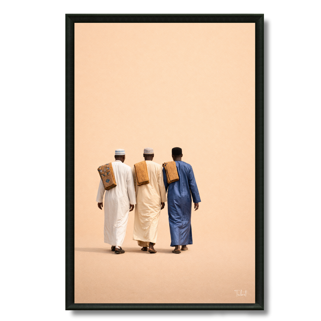 Tableau Sénégal – La route de la mosquée.