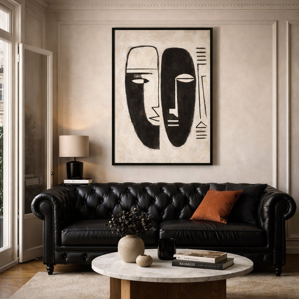 Tableau Sénégal – Masques Noirs