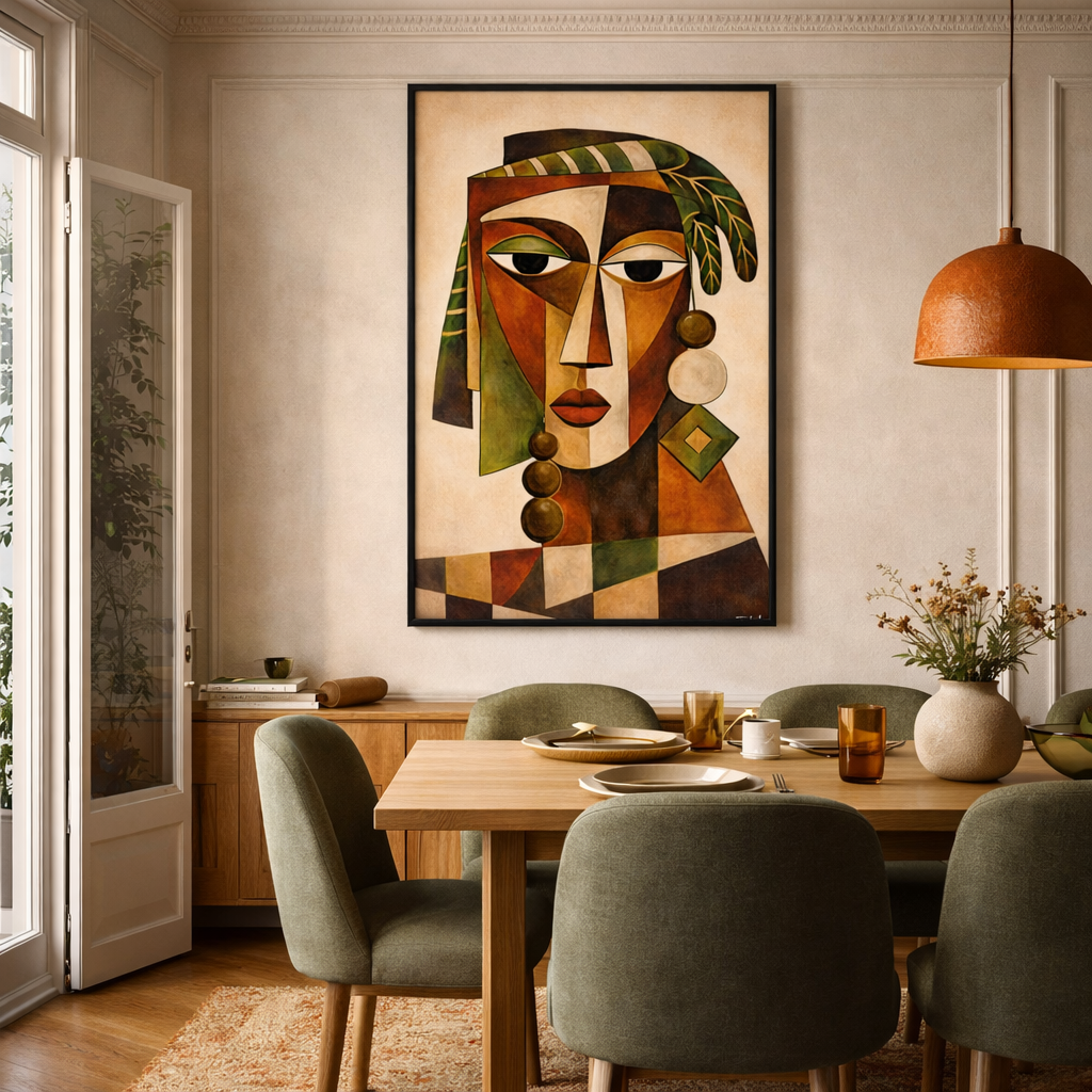 Tableau Sénégal – Masque coloré